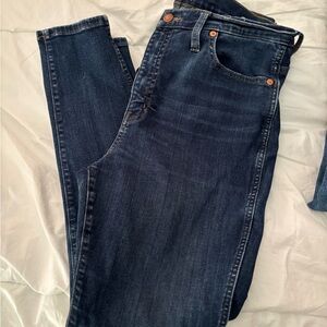 Madewell 10" High-Rise Skinny Blue Women Jeans